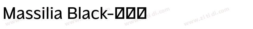 Massilia Black字体转换